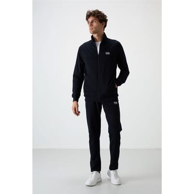 Heren Gebreid Fleece Sweatshirt en Broek Set