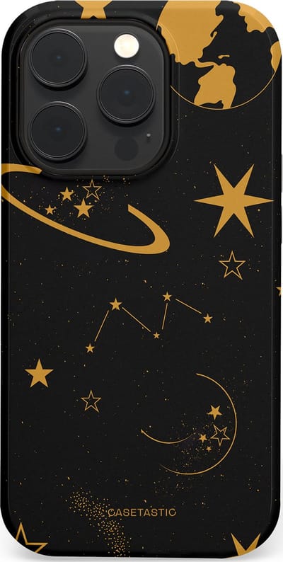 Casetastic Hoesje Geschikt voor Apple iPhone 14 Pro Magsafe - Stijlvolle Beschermende Duo-layer Case - Nachtelijk uitzicht
