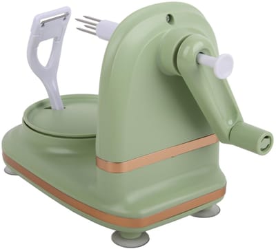 Dailygoods- Appelschiller Handslinger - Roestvrijstalen Appelschiller - Eenvoudige Bediening - Veilig en Efficiënt - Geschikt voor Ronde Appels - Duurzaam PP-Materiaal - Fruitschiller