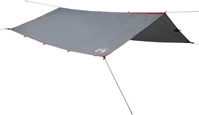 Kampeerluifel - Tentzeil - Buitenactiviteiten - Waterdicht en windbestendig - 360x294 cm - Grijs en oranje