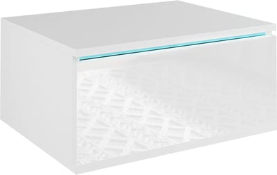 Vicco Samira Nachtkastje – 49 x 23 cm Met LED-verlichting Wit