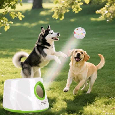 Linkforu – Automatische Ballenwerper – Speelgoed Hond – Huisdier - Tijdverdrijf - Vermaak als Baasje is Werken - Oplaadbaar
