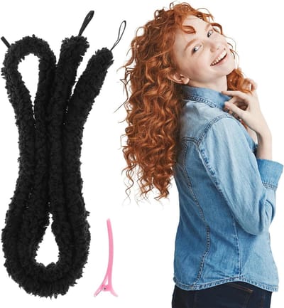 Allecto Plus - Heatless Curls Band voor Mooie Krullen zonder Hitte - 160cm met Haarspeld - Geschikt voor Lang en Kort Haar - Krullers voor 's Nachts - Curl Set voor Lang en Medium Haar.