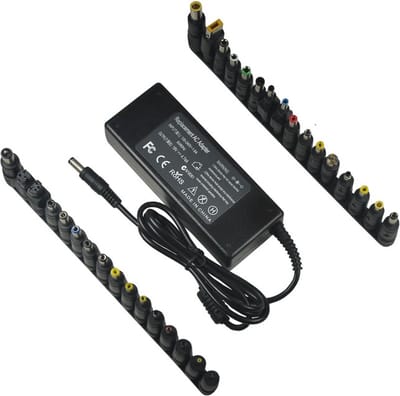 DrPhone ACA2 Universele AC Power Adapter Oplader – 19V 4.74A 90W met 34 Tips(Converters) – Geschikt voor Laptops etc – Zwart