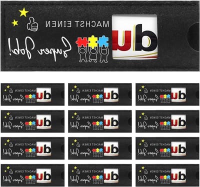 6-delige houten chocolade geschenkdozen – Bedankjes voor collega's – Kleine chocoladeboxen voor speciale gelegenheden – Perfecte verpakking voor bedankjes en afscheidsgeschenken