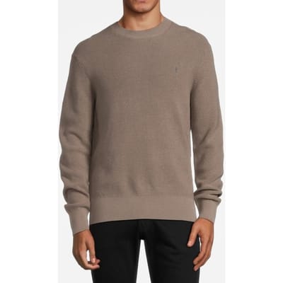 AllSaints Aspen Crew Chestnut Taupe Maat: XXL | Sweaters Outlet | Heren | Bruin
