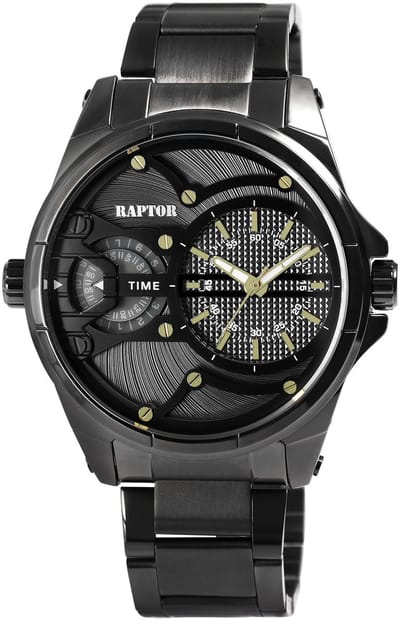Raptor herenhorloge roestvrij staal 3 ATM