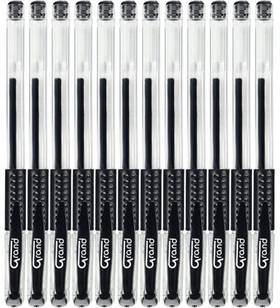 Grand GR-101 Gelpen Zwart - 12 Stuks