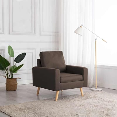 vidaXL - Fauteuil - stof - bruin