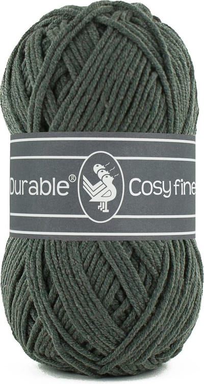 Durable Cosy Fine - acryl en katoen garen - Anthracite, antraciet grijs 2238 - 5 bollen