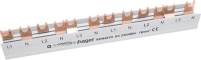 Hager Quickbusbar Kamrail - KDN451D - E2ZP8