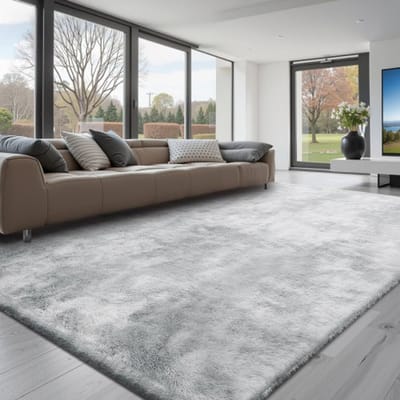 VEVOR hoogpolig tapijt, 2743x3658 mm, pluizig tapijt met drielaags materiaal, poolhoogte 35 mm, voor grote woonkamers, thuisbioscopen, loungeruimtes, pluisvrij en zacht, gemakkelijk te reinigen