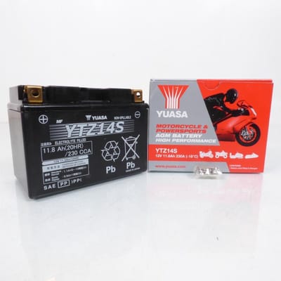 batterij sla yuasa voor motorfiets bmw 1000 s rr dwa 2009 tot 2011 ytz14-s / 12v 11.2ah nieuw