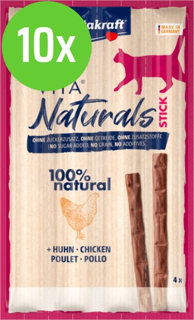 Vitakraft Vita Naturals Cat Stick Kip 10 x 4 st