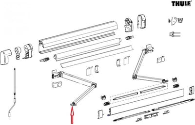 Thule Connection Lead Rail LH+RH 5200