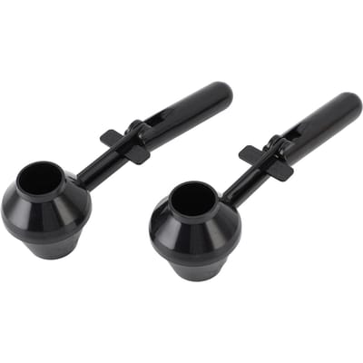 2 stuks Koffieschep en Trechter 2 Eetlepels Capaciteit Koffie Maatschep voor Gemalen Koffie L(for 6.5-9kg) black