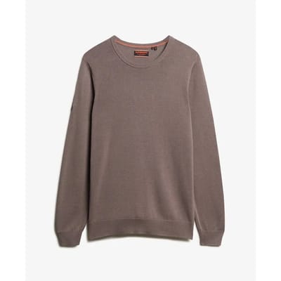 Superdry - Essentials lichtgewicht gebreid sweatshirt met ronde hals - Heren - Sweaters