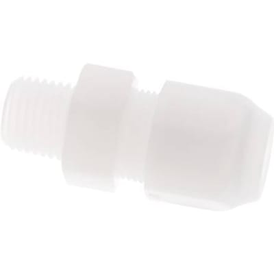 8x10mm & R1/4'' PP Rechte Slangfitting met Mannelijke Schroefdraad 10bar/145psi [2 stuks]