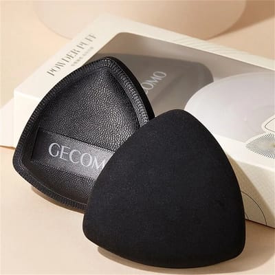 Beauty Blender | Zwart | Driehoek Blender spons voor make-up | Foundation blender | Applicator Make-up | Make-up spons | Make-up Ei | Wasbaar nat en droog | Powder puff driehoek | Zwart