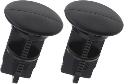 Dailygoods- Scharnierstiften 43 mm - 2 Stuks - Zwarte Kunststof - Scharnieren Vuilnisemmerdeksel - Compatibel met Otto/ESE - Duurzaam - Scharnierpen