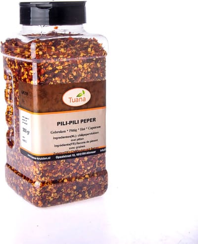 Tuana Kruiden - Pili Pili Peper (chillies Gebroken) - Strooibus 400 Gram - Tuanashop - GP-P-0017
