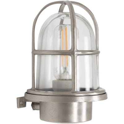 KS Verlichting - Caspian II Nikkel - bulleye - wandlamp - nautisch - maritiem - buitenlamp - helder glas - IP54