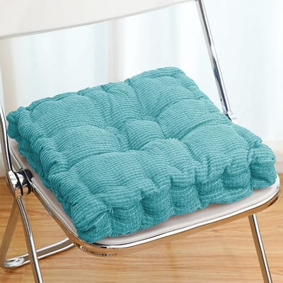 Dikke Stoelkussens Set van 2, 40 x 40 cm, Geschikt voor Tuin, Keuken en Balkon, Vierkant en Comfortabel