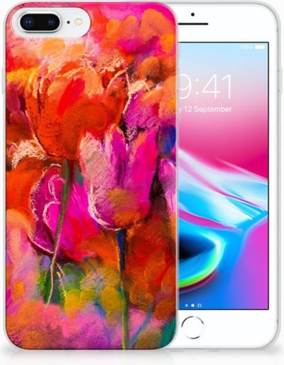 Back Cover voor Hoesje maken Apple iPhone 7 Plus | 8 Plus Tulips