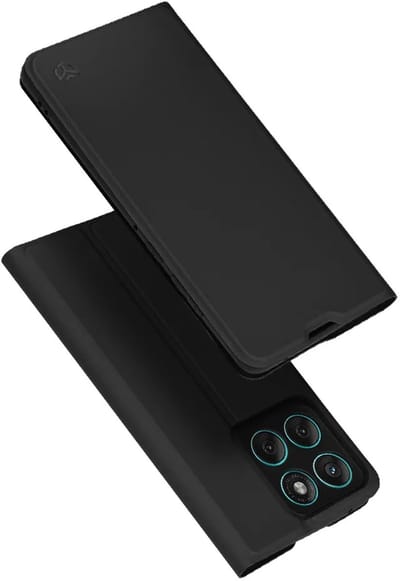 Hoesje geschikt voor Motorola Edge 60 / Edge 60 Fusion - Techsuit Magskin Book Wallet Case - Zwart