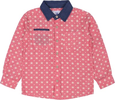 Koraal polo shirt met lange mouwen / 3-4 jaar 104 cm