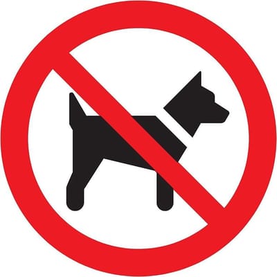Pickup bord rond diameter 18 cm - Verboden voor honden