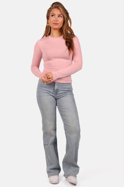 Getdrezzed Top - Maat: M - Basic travel top lichtroze