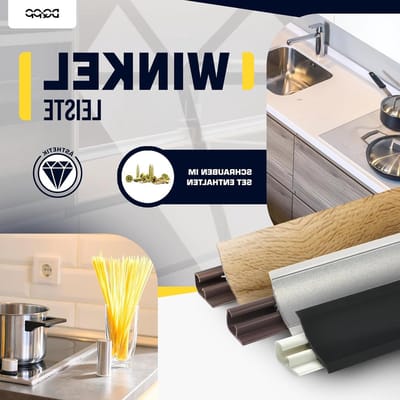 Hoeklijst Binnenhoek - Keukenlijst Werkblad - Afsluiten Werkblad - Flexibele Randen - 23 x 23 mm - Arabeske Wit