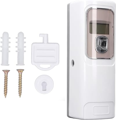 Automatische Luchtverfrisser met LCD Scherm en Elegante Spraykop, Ideaal voor Thuis en Hotels, Verstelbare Bevestigingsmogelijkheden en Frisse Geuren