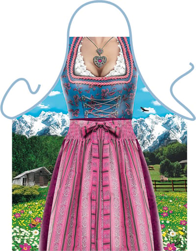 Bavarian Frau Traditional Lederhose - Grappig Leuk Tirol Kookschort Keukenschort
