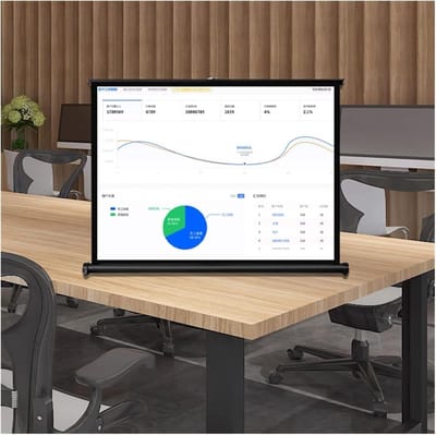 Projectiescherm - Beeldscherm - Presentaties Geven - Inklapbaar Ontwerp - 40 inch 16:9 - Wit