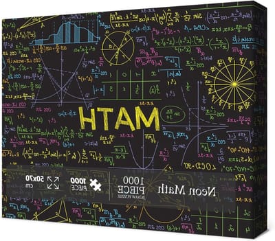 Wiskunde Formule Puzzel - Neon Puzzel Educatieve Puzzel - Ontspanning en Leren - Stimulerende Neon Kunst