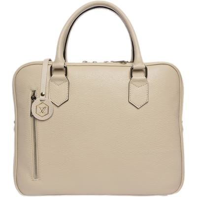 Luisa Vannini Beige Rundleer Tas