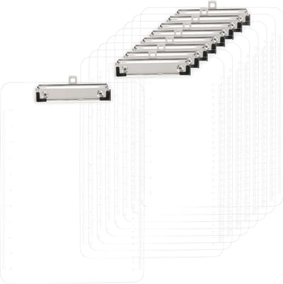 Set van 10 Transparante A4 Clipboards 31.5x22.5cm - Ideaal voor Kantoor, Documentopslag en Organisatie