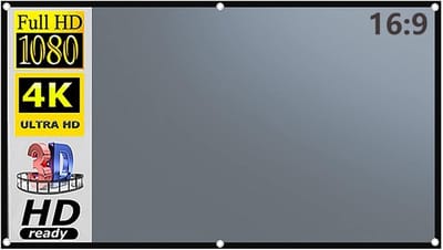 Projectiescherm - Filmscherm - Thuisbioscoop Creëren - Anti-licht Coating - 40 Inch - Grijs