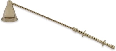 Kaarsblusser - Kaarsdover metaal - Veilig doven van kaarsen - Met metalen steel - 25 cm - Zilver