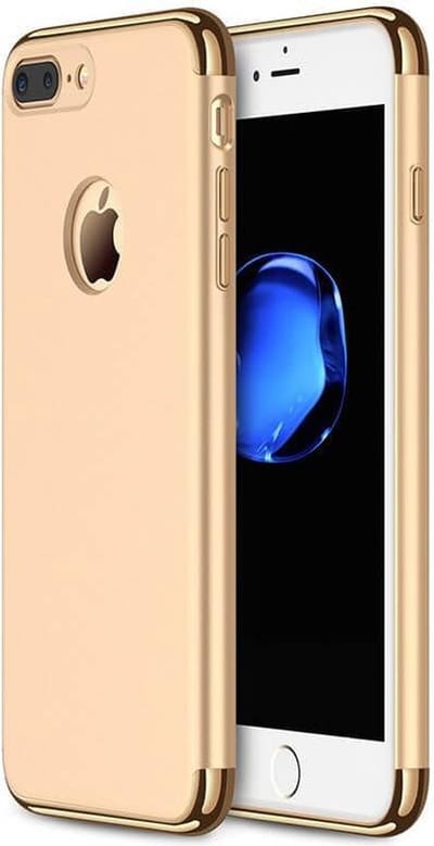 Telefoonhoesje - iPhone 7 Plus - goud - ultradunne TPU beschermhoes