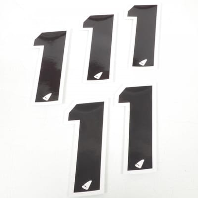 Autocollant stickers UFO pour Auto Numéro 1 noir 130x57mm Neuf