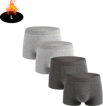 Nivard Onderbroeken Heren - Boxershort - Ondergoed - Boxer - Underwear - Mannen - 4 Pack - Donkergrijs + Lichtgrijs - L