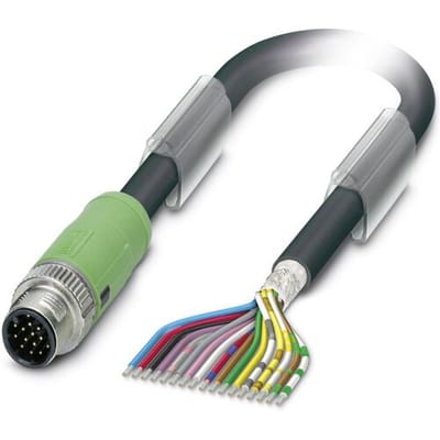 Phoenix Contact 1430200 Sensor/actuator connector, geassembleerd M12 Aantal polen (sensoren): 17 Stekker, recht 1.50 m 1 stuk(s)