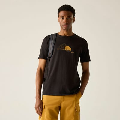 Cline IX T-shirt met korte mouwen en grafische print voor heren