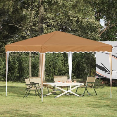 vidaXL - Pop-up - Feesttent - 288 - x - 288 - x - 245 - cm - Beige - Oxford - Stof