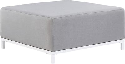 ROVIGO - Ottomaan - Lichtgrijs - Polyester