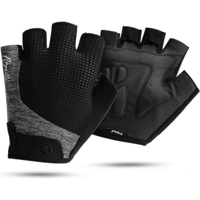 Rogelli Essential Dames Fietshandschoenen - Zomer - Padding - Zwart/Grijs