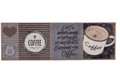 MD Entree - Keukenloper - Vloerkleed - Machinewasbaar - Cook&Wash - Good Coffee - 50 x 150 cm